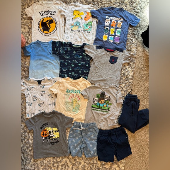 Bundle of Boy’s XS (4) Shirts + Bottoms Multiple Brands - Picture 1 of 13